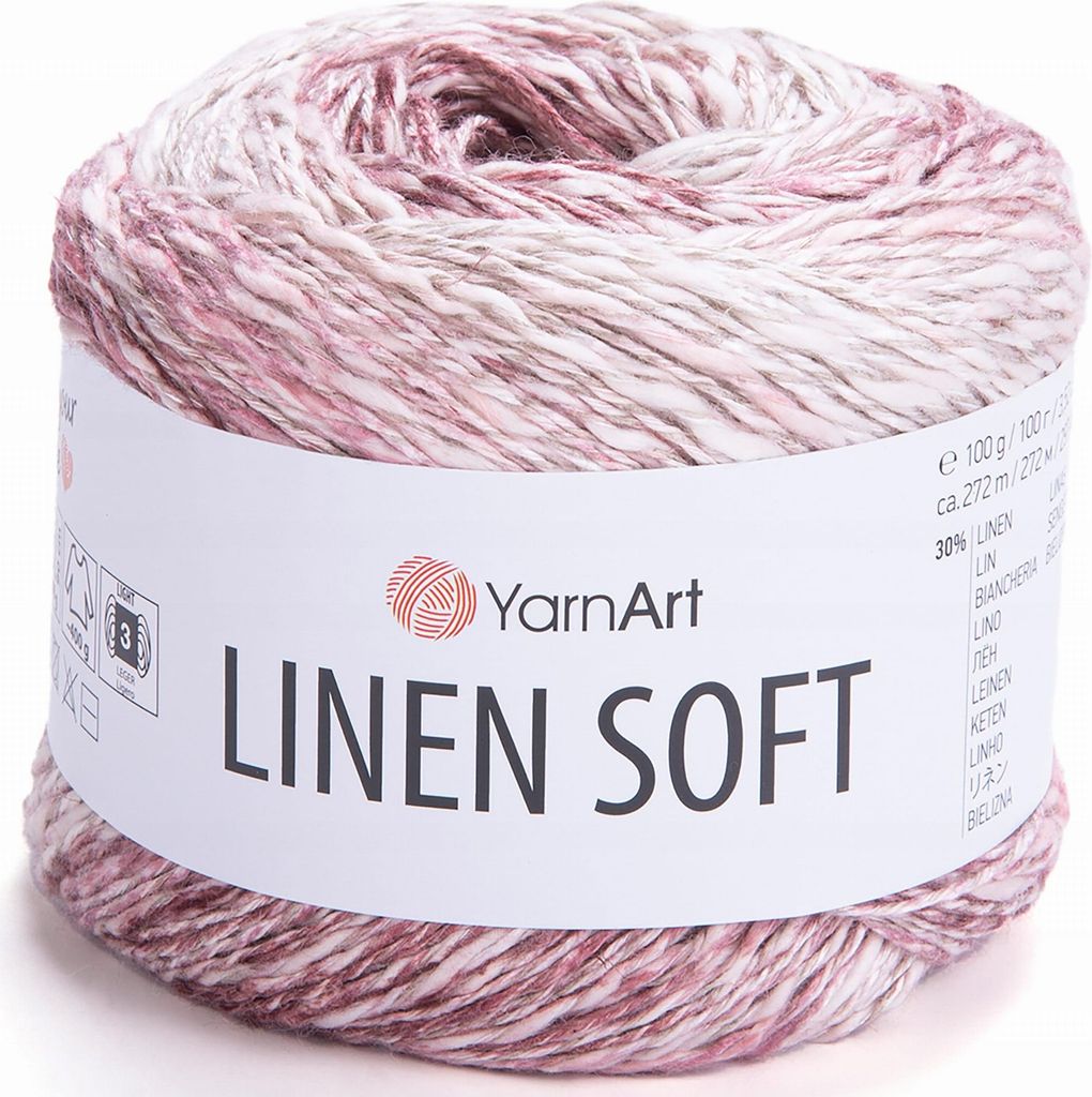 Włóczka YarnArt Linen Soft / 100 g / len wiskoza bawełna / Zdjęcie produktu 