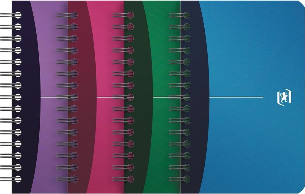 Oxford - Urban Mix Notizbuch, 180 Seiten, ft 11 x 17 cm, kariert 5 mm, verschiedene Farben
