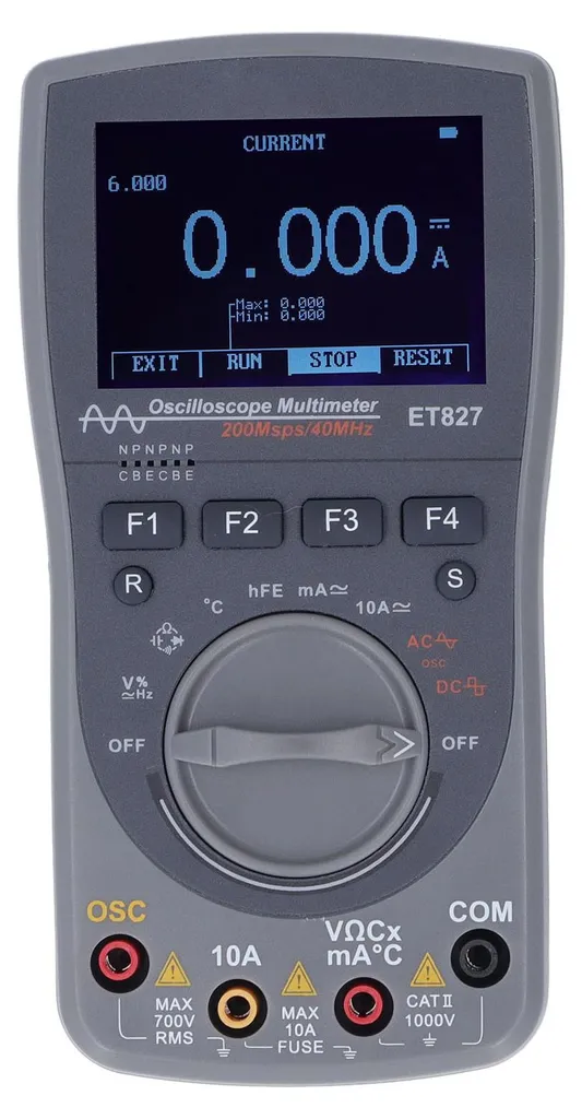 Multimètre-oscilloscope portable pour diagnostic et maintenance réseau