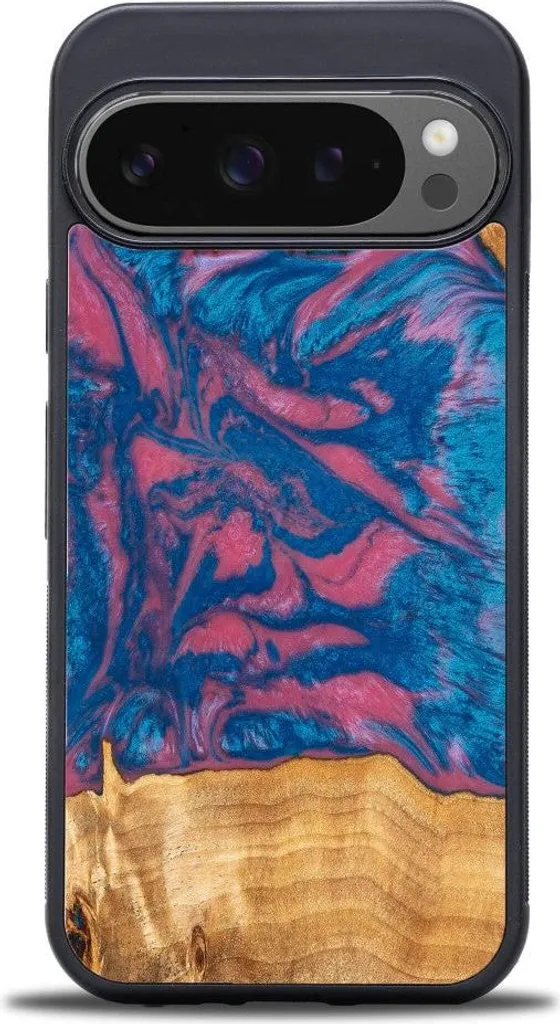 Custodia Legno Pixel 10 Pro Bewood Unique Neons Vegas | Vero Legno e Resina