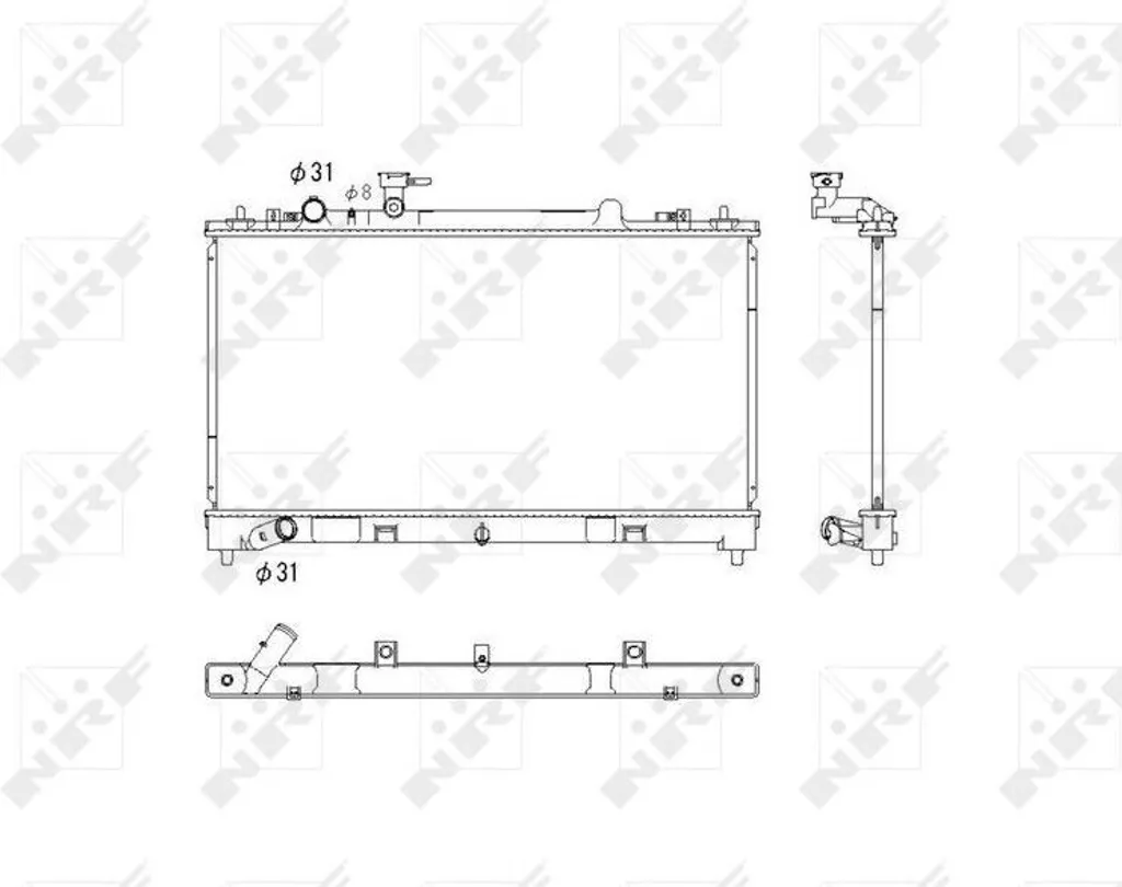 Radiateur de rechange Mazda 6 (G) - Solution NRF 53752 OE L3R415200B