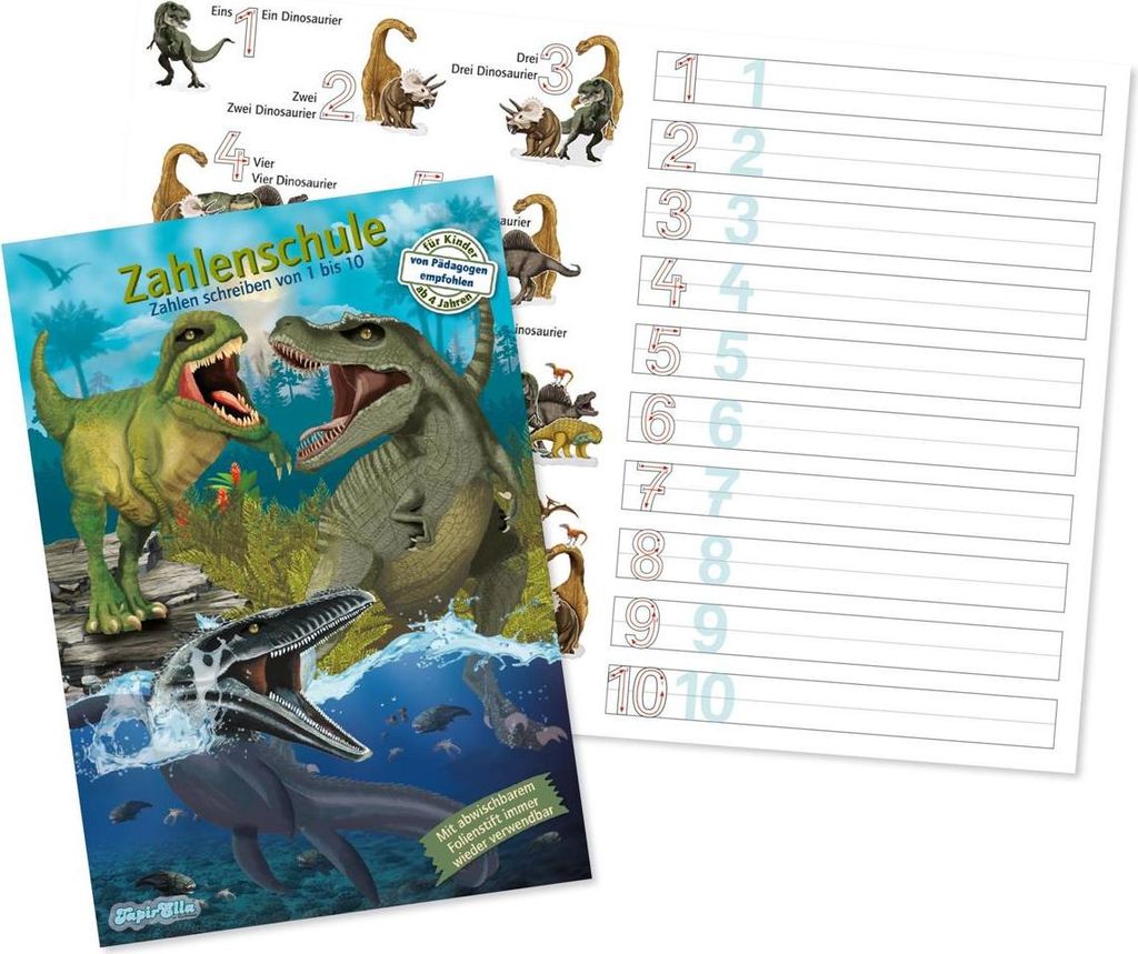 Lutz Mauder Verlag GmbH & Co.K TapirElla Zahlenschule, Dinos 10