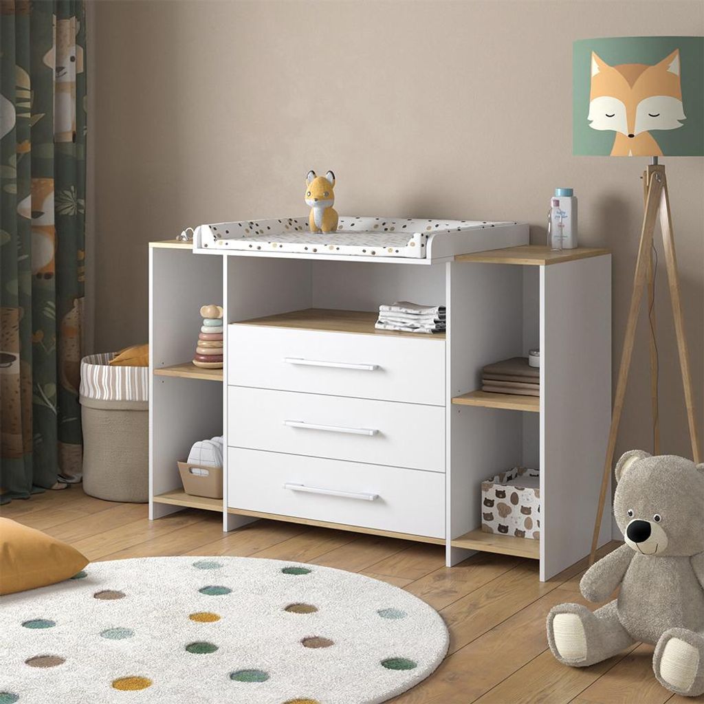 Fasciatoio Vicco Oskar Rovere bianco/dorato 143.2 x 93 cm Immagine del prodotto 