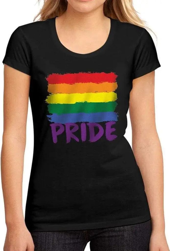 Damen Grafik T-Shirt Lgbt Stolz – Lgbt Pride – Öko-Verantwortlich Vintage Jahrgang Kurzarm Lustige Druck Geburtstag Geschenk Frau