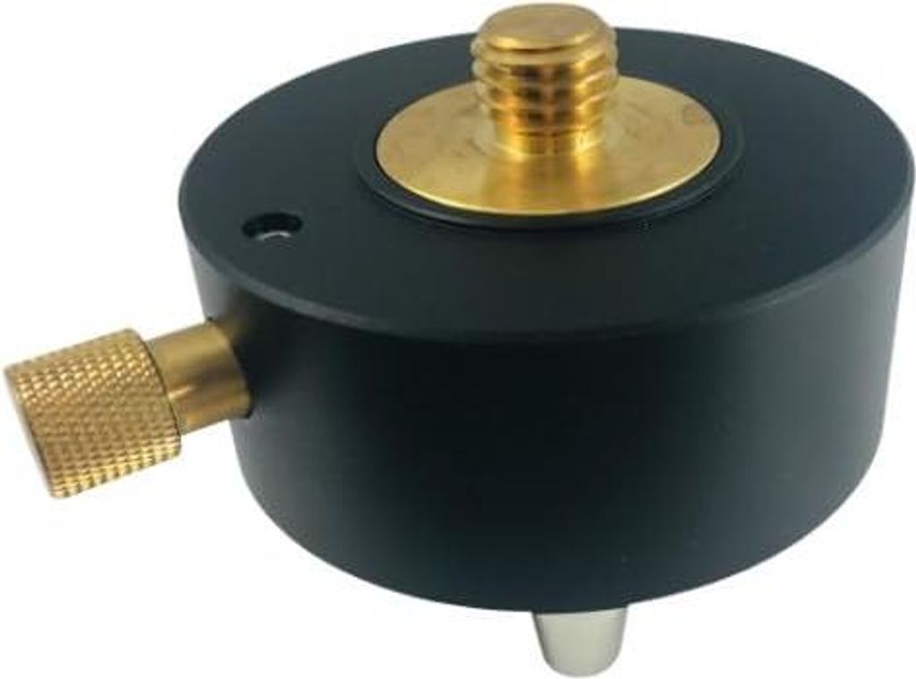 Drehbarer Dreifußadapter mit 5/8" Gewinde - kompakter Adapter für GPS-Empfänger & Prismen - Zwangszentrierung - 80 mm Durchmesse, GPS, GNSS
