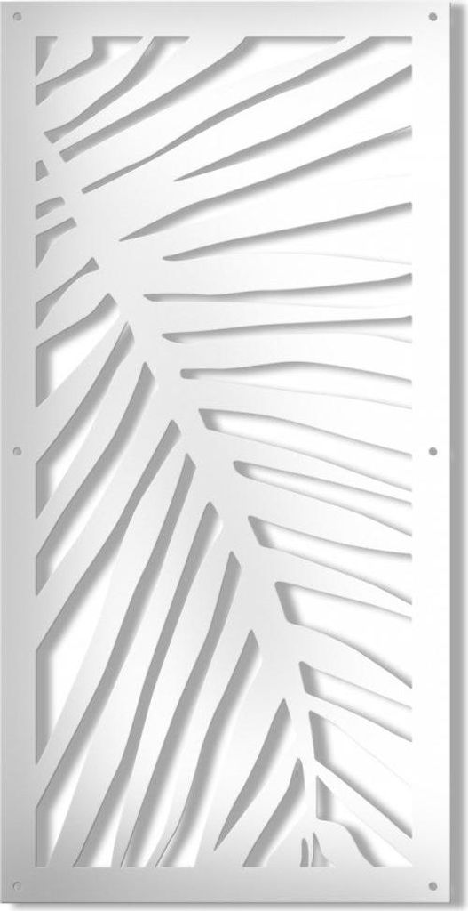 PALMA – Perforiertes PVC–Panel – spessore 10mm 50x150 cm weiß