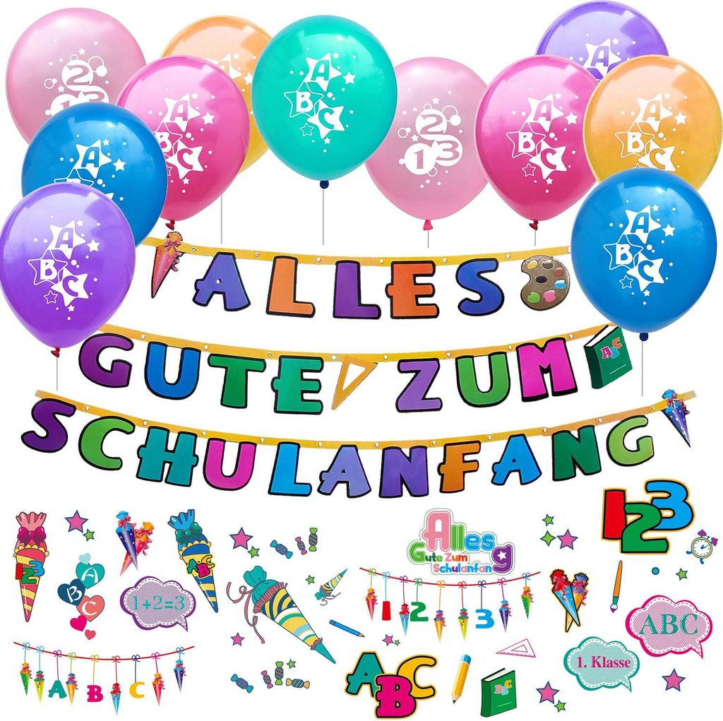 Oblique Unique Schuleinführung Schulanfang Einschulung Deko Produktbild 