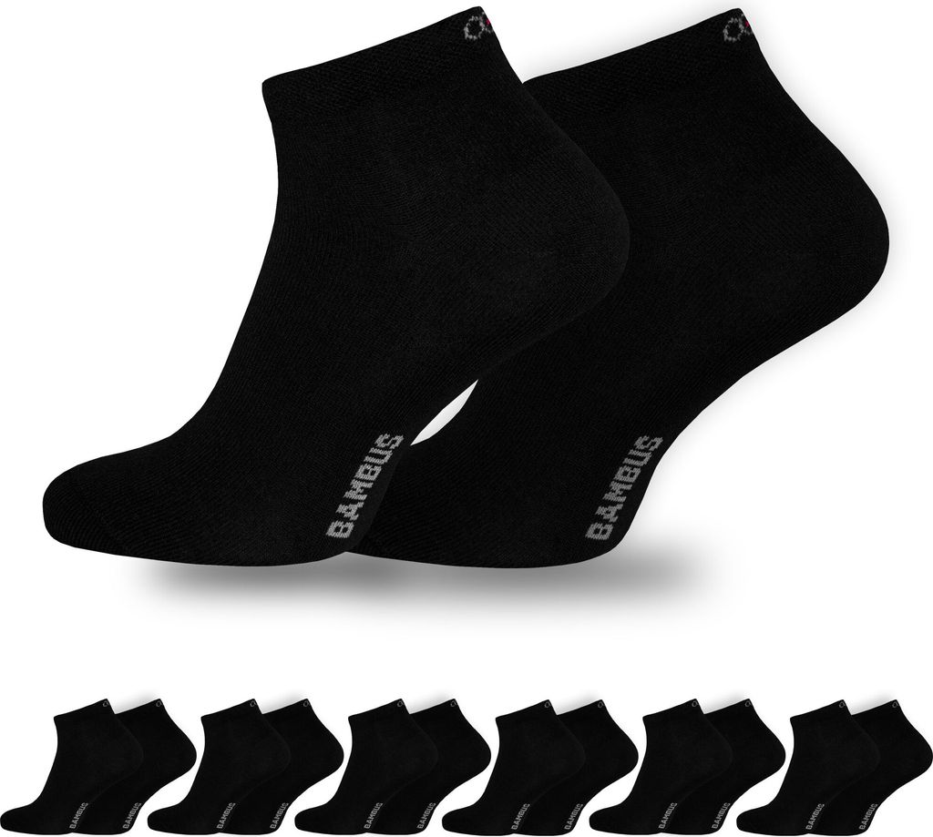 OCERA 6x Bambus Kurzschaft-Socken (Uni) für Damen und Produktbild 