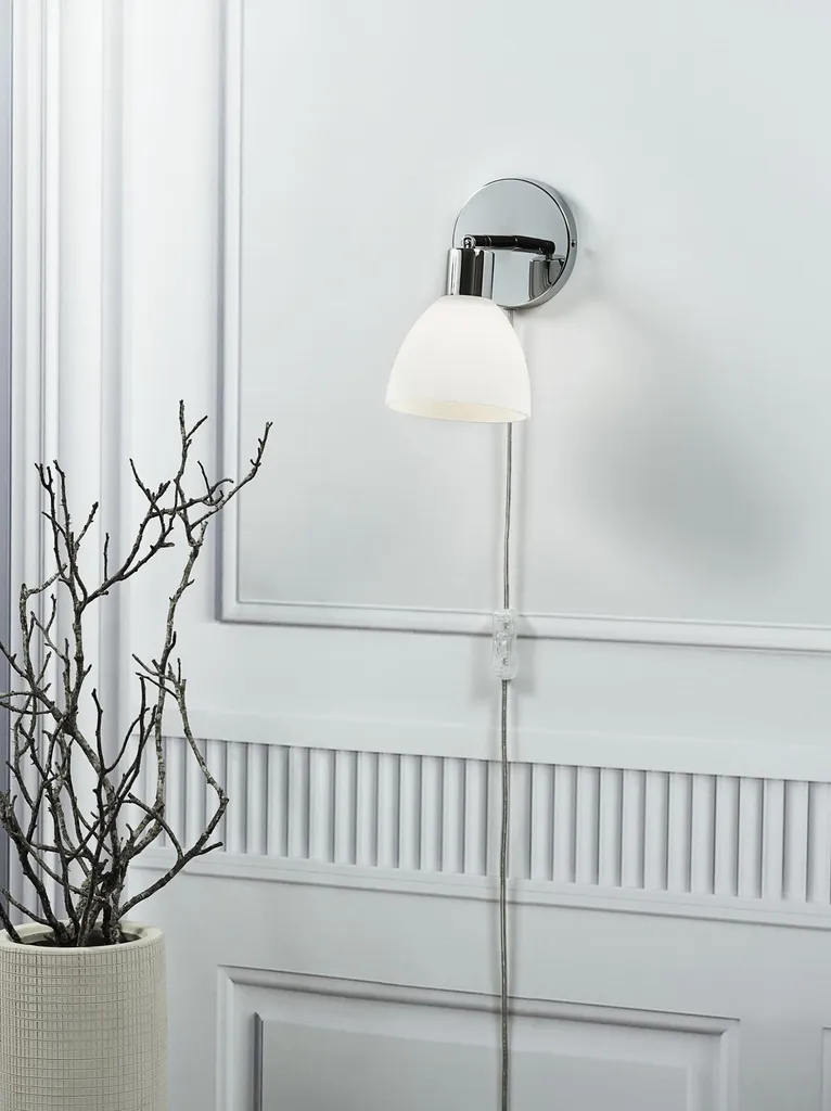 Nordlux Ray Argento Lampada Parete 63191033 - Ideale per Camera