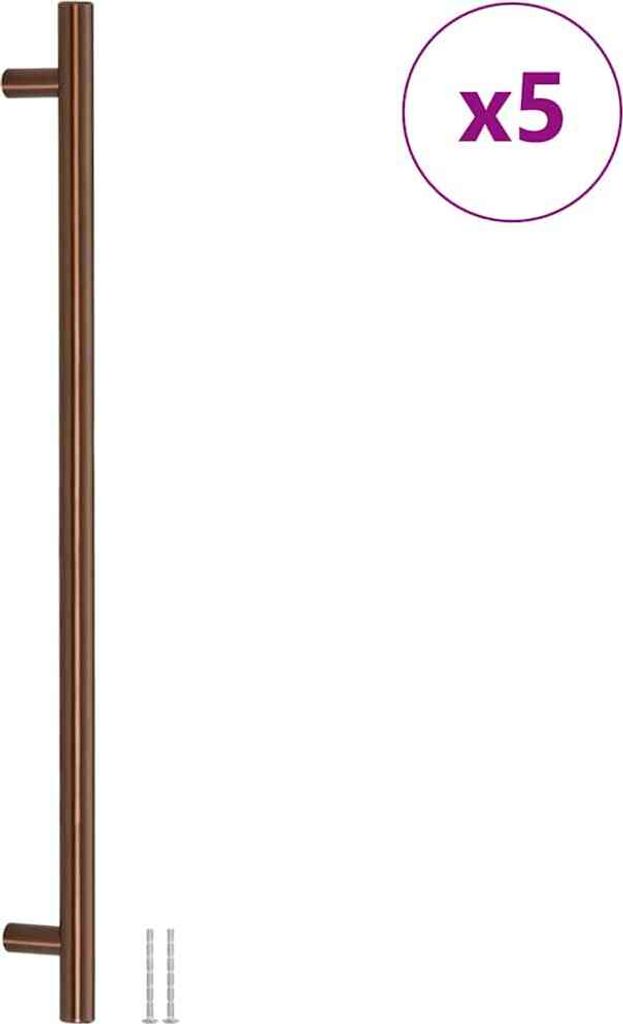vidaXL Möbelgriffe 5 Stk. Bronzen 480 mm Edelstahl Produktbild 