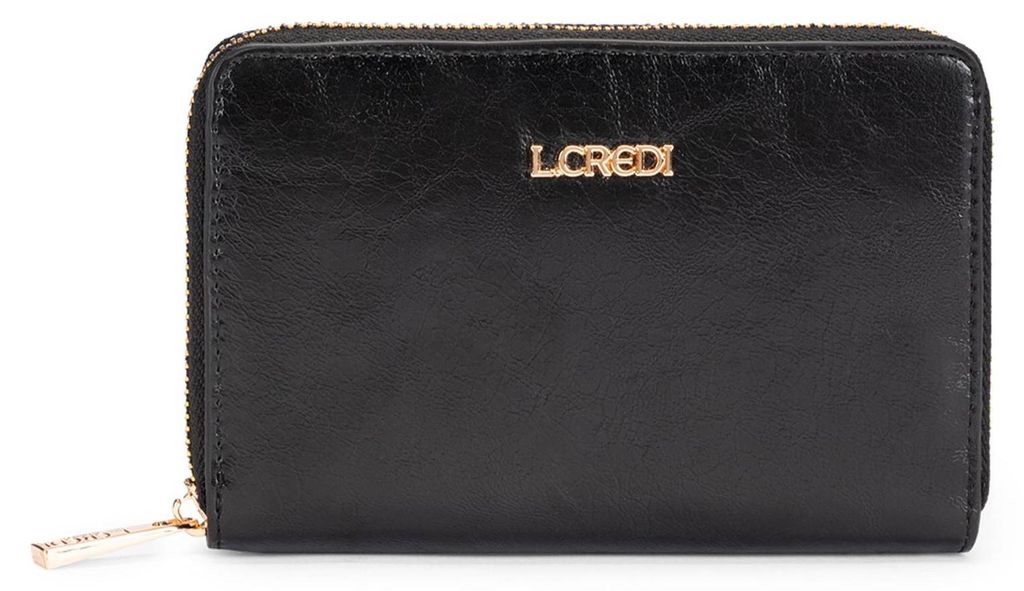 L.CREDI Geldbörse Sohanni Zip Around Wallet Black schwarz Produktbild 
