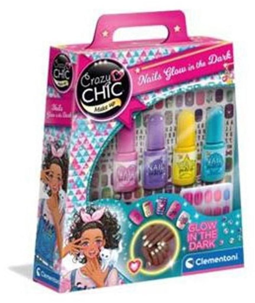 Clementoni Crazy Chic Shiny Nails, Nagelpolitur-Set für Produktbild 