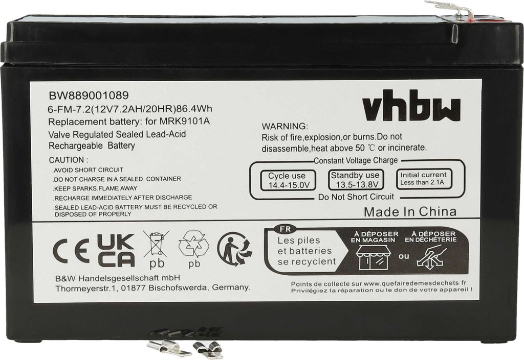 vhbw Akku kompatibel mit Robomow RX20 Pro, RX 20u, RX12, Produktbild 