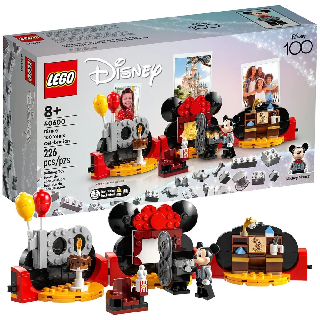 LEGO Disney 40600 avec Projecteur Lumineux et Figurine Mickey Spéciale
