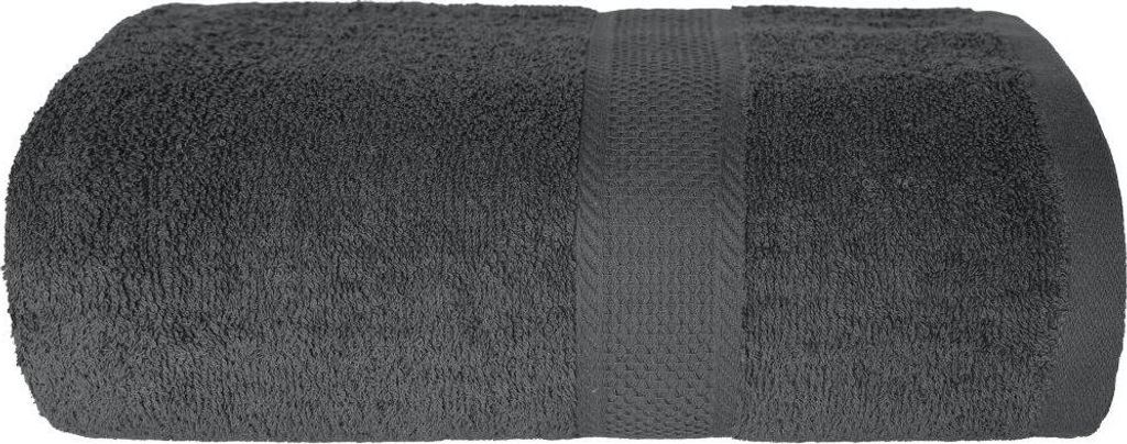 Handtuch, Badetuch aus Baumwolle, minimalistisch, flauschig Mateo 70x140cm Dunkelgrau
