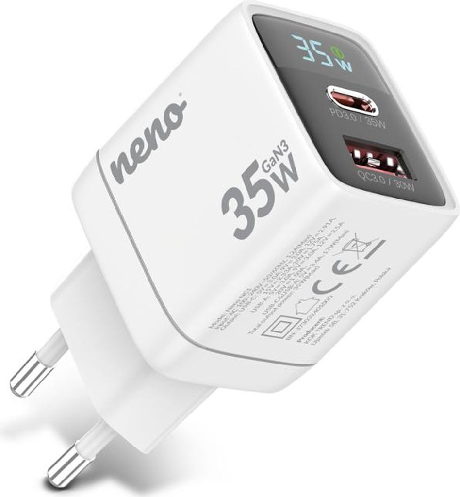 Neno 5176 NC1 sieťová nabíjačka PD35W GaN3 adaptér na Obrázok produktu 
