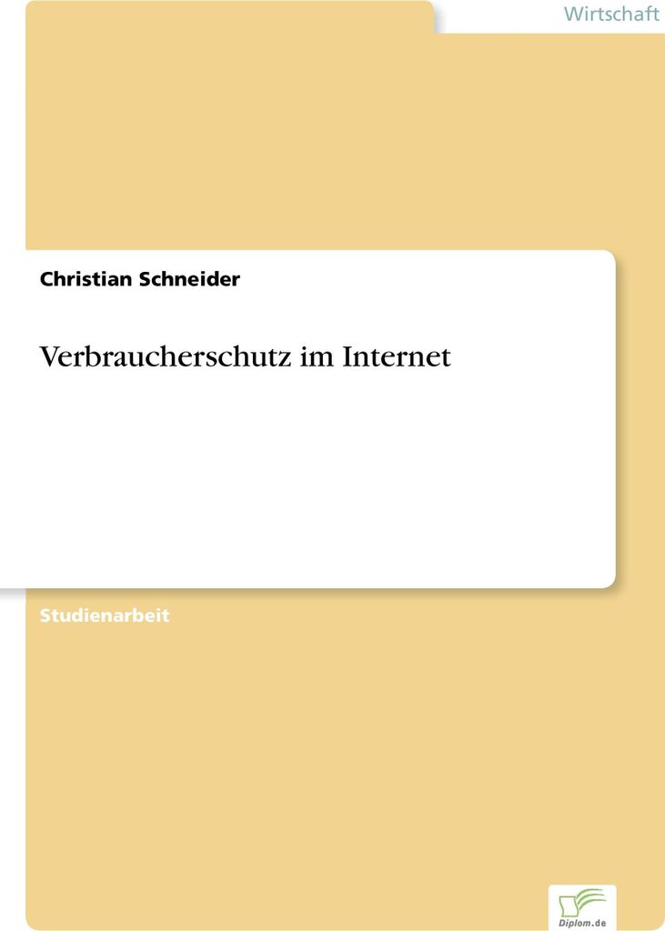 Verbraucherschutz im Internet