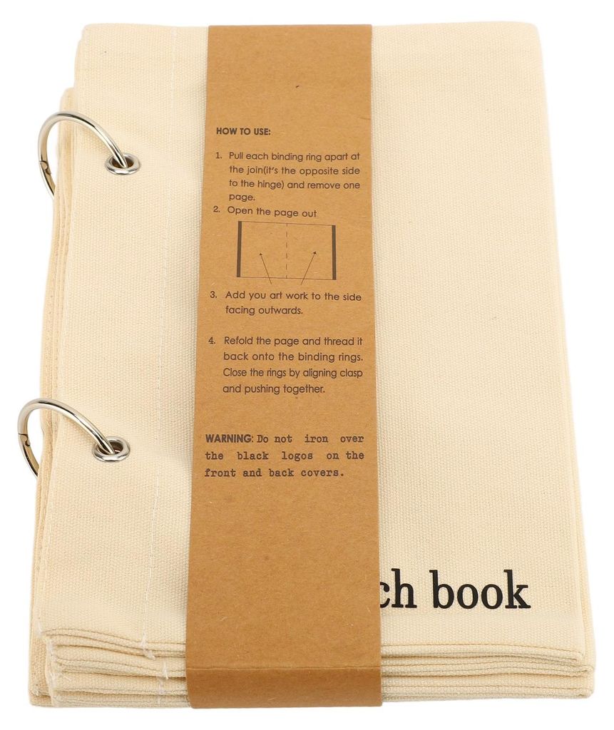 Leeres Stoff-Skizzenbuch, Leinen, faltbar, tragbar, Reisetagebuch, Planer, Notizbuch, Stichbuch zum Zeichnen, Schreiben