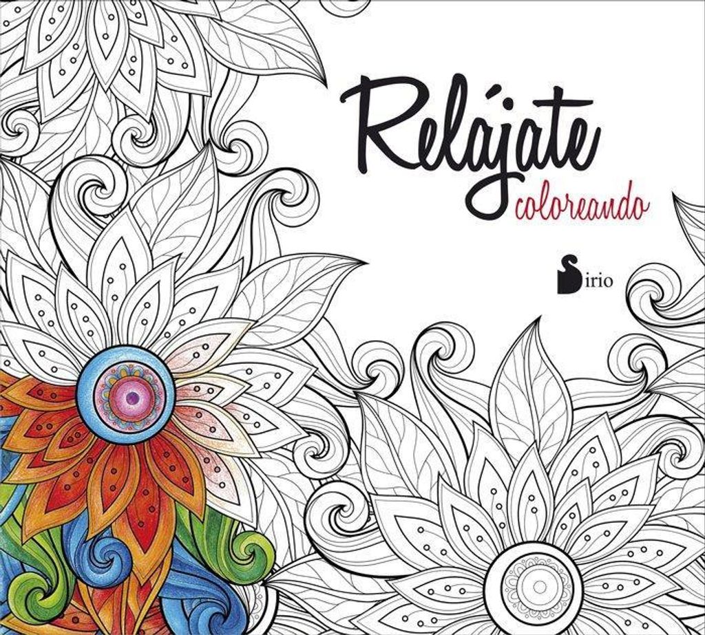 Relajate Coloreando Malbuch für Erwachsene – 71 Illustrationen (florale Motive, Tiere, Landschaften, Mandalas) zur Entspannung, inkl. Download-B...