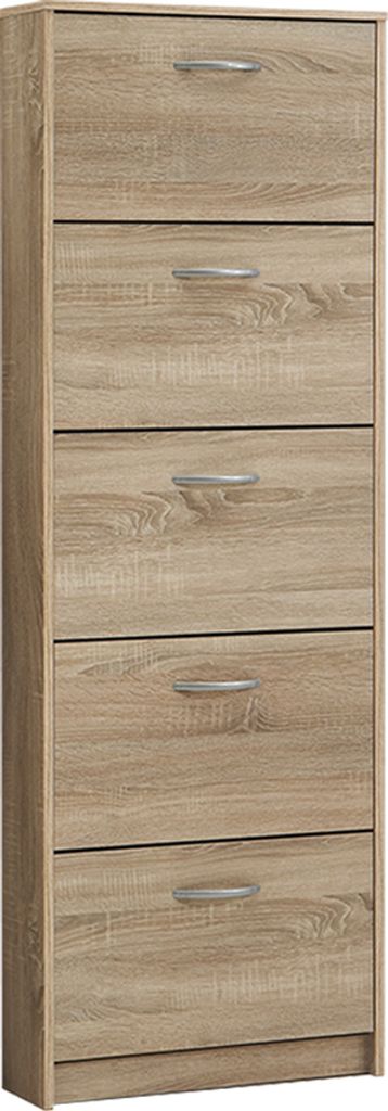 FMD Möbel STEP 5 sklápač topánok s 5 priehradkami na 10 Obrázok produktu 