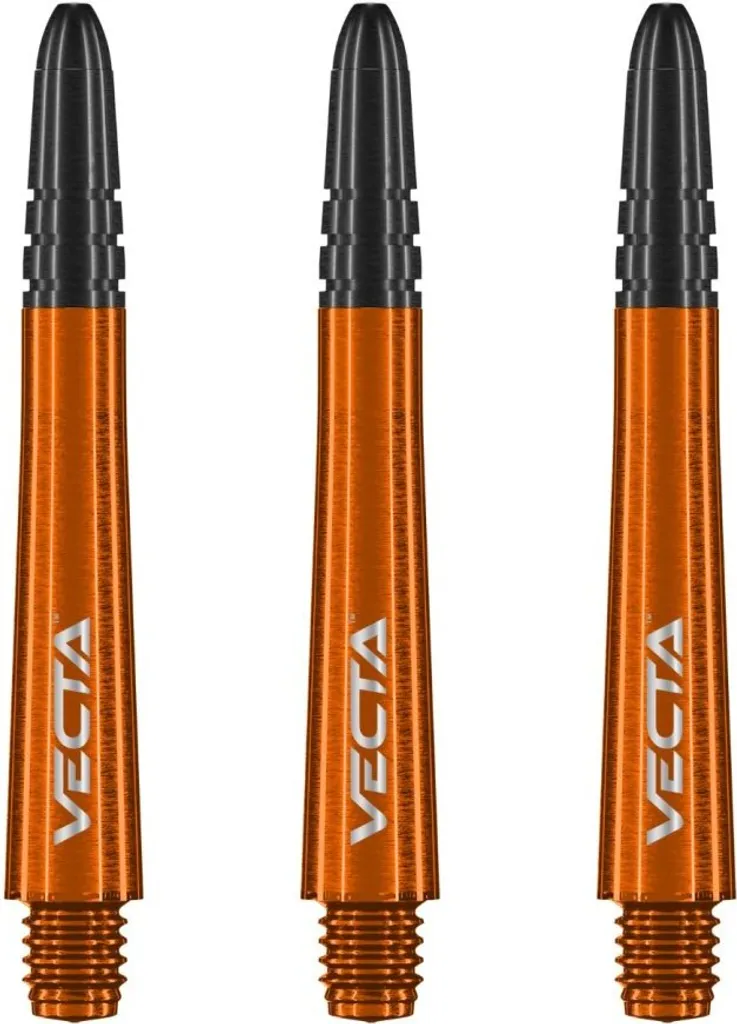 Tiges fléchettes médium Vecta de Winmau couleur verte en pack