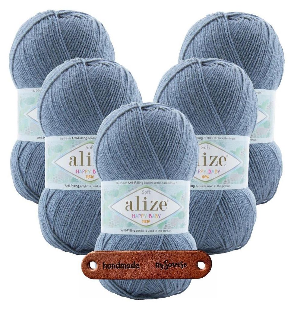 5 x ALIZE HAPPY BABY NEW 418 MIT LABEL Produktbild 