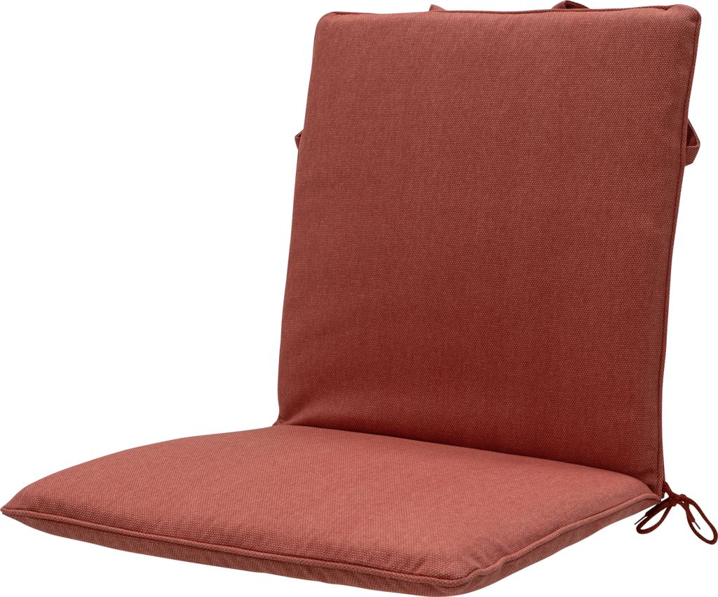 Madison - Stapelstuhlkissen 97x49 - Orange - Beige Recyceltes Segeltuch