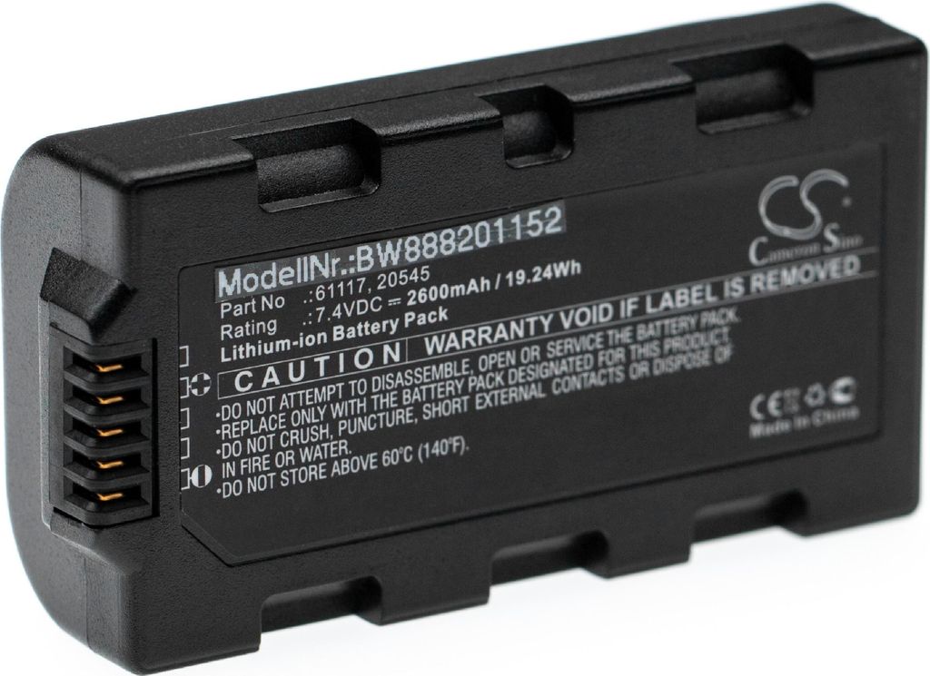 vhbw Akku kompatibel mit Sokkia Juniper Mesa Field, Topcon Tesla Mobilcomputer PDA Scanner (2600 mAh, 7,4 V, Li-Ion)