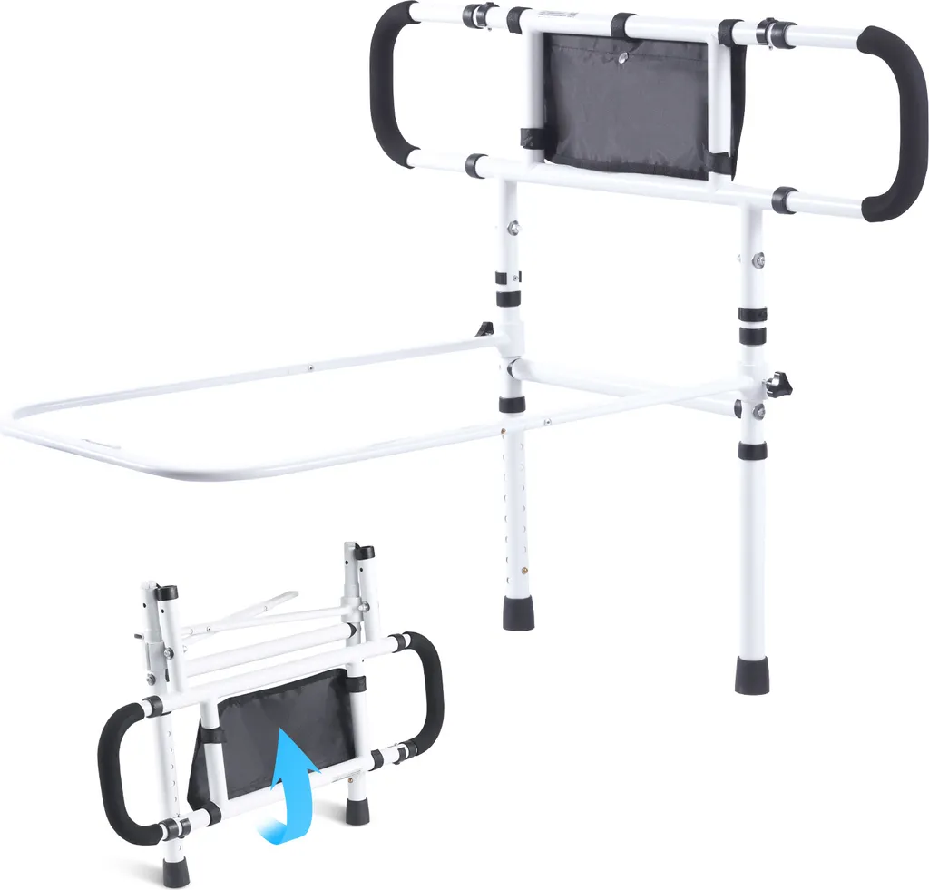Barre de lit SucceBuy pliable à 180° pour senior supportant 204 kg