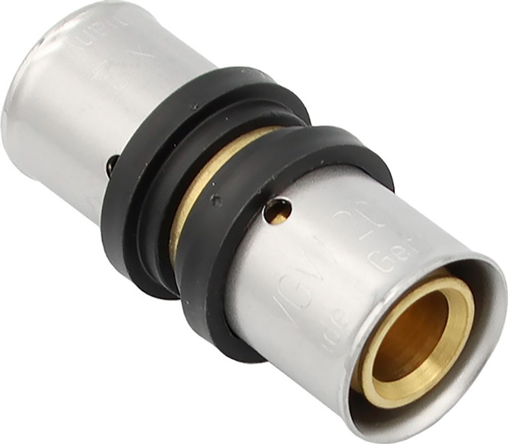 Pipetec Pressfitting Kupplung 20x2 20x2 mm TH Kontur Mehrschicht-Alu-Verbundrohr