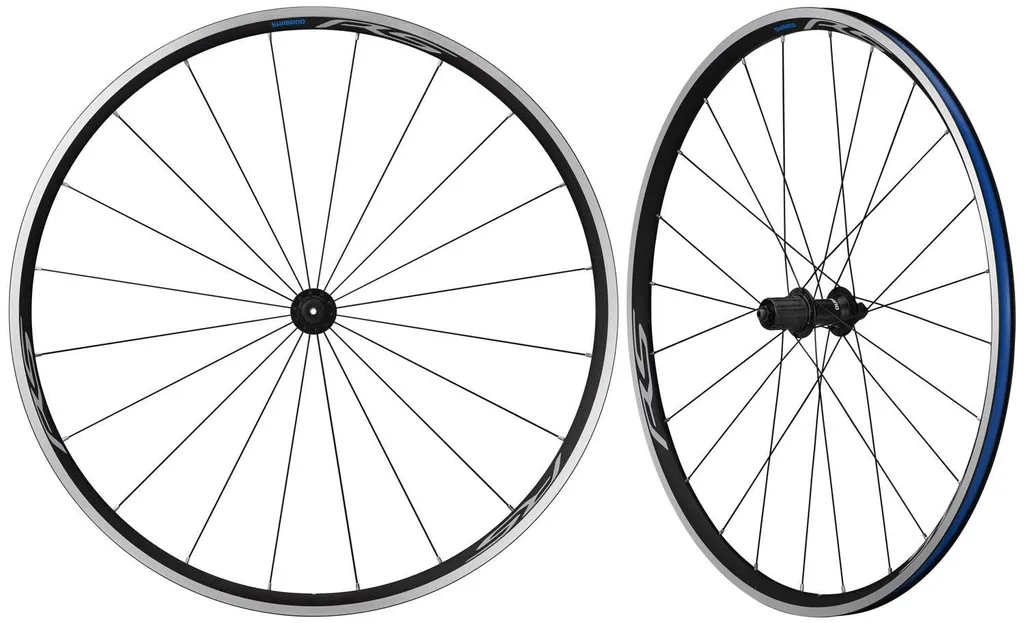 Paire de roues vélo route Shimano WHRS100 pour freins à patins 700c
