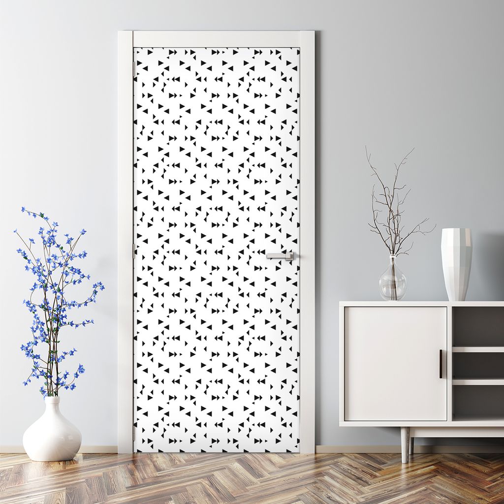 Dekorative Aufkleber selbstklebend Klebefolie Wandaufkleber Türposter Gebrochene Linien 70 x 200 cm