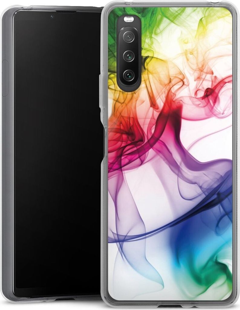 DeinDesign Handyhülle für Sony Xperia 10 IV Silikon Hülle Case Smartphone Schutzhülle Farbe Regenbogen Wasser