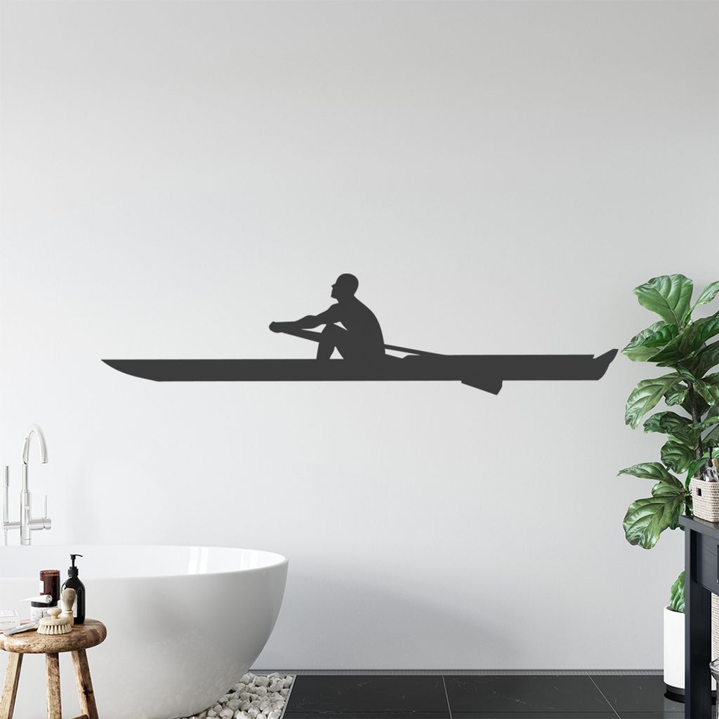 Rudern Ruderboot Ruderer Wandtattoo Wandaufkleber Wall Sticker - Dekoration, Küche, Wohnzimmer, Schlafzimmer, Badezimmer