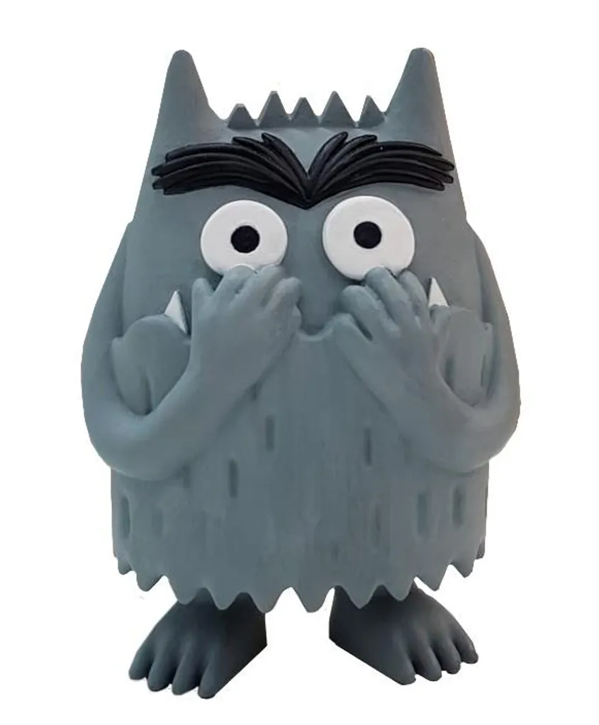 Jouet Éducatif Monstre des Couleurs Gris - Figurine Peur pour Enfant
