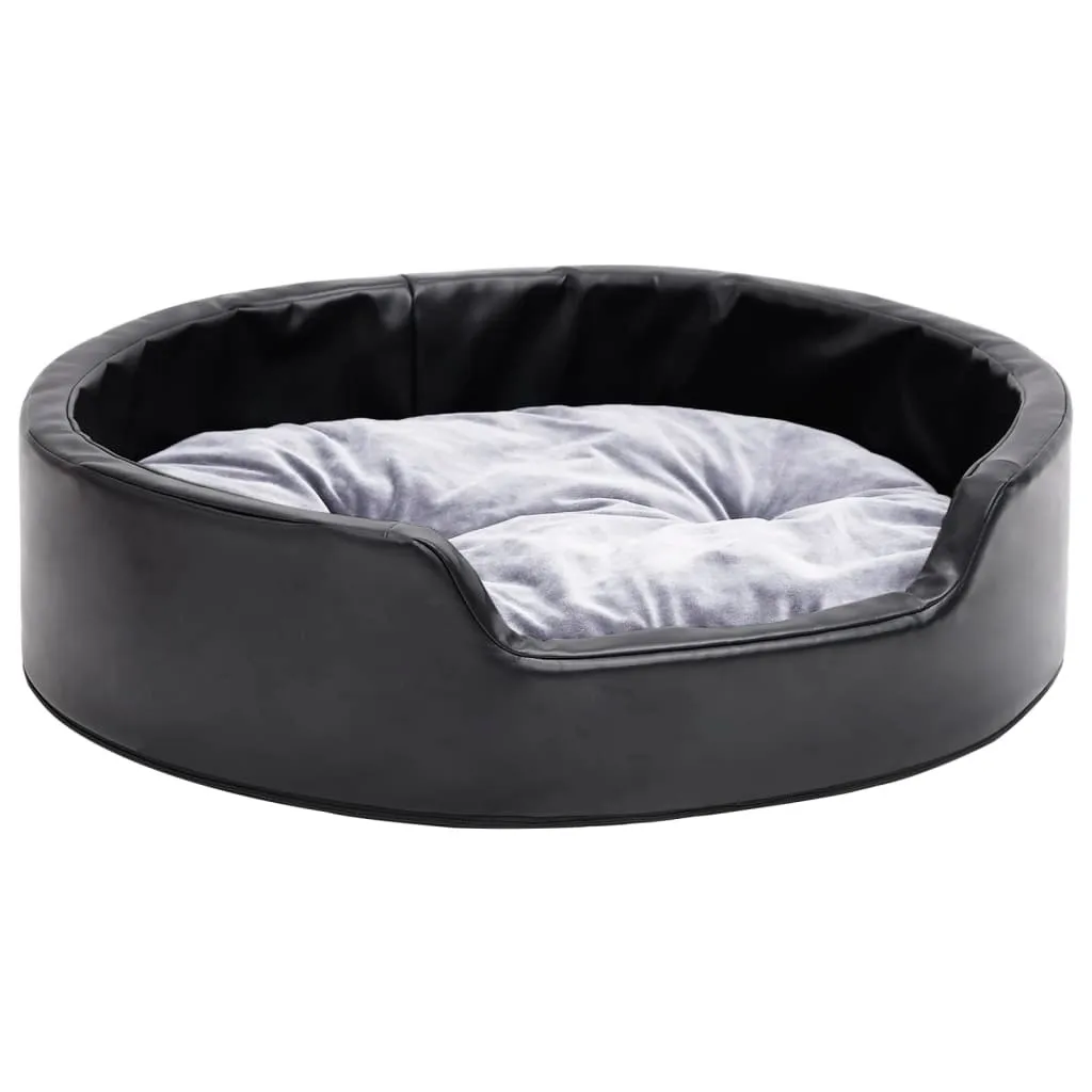 Couchage chien 69x59 cm bicolore avec rebords rembourrés grand confort