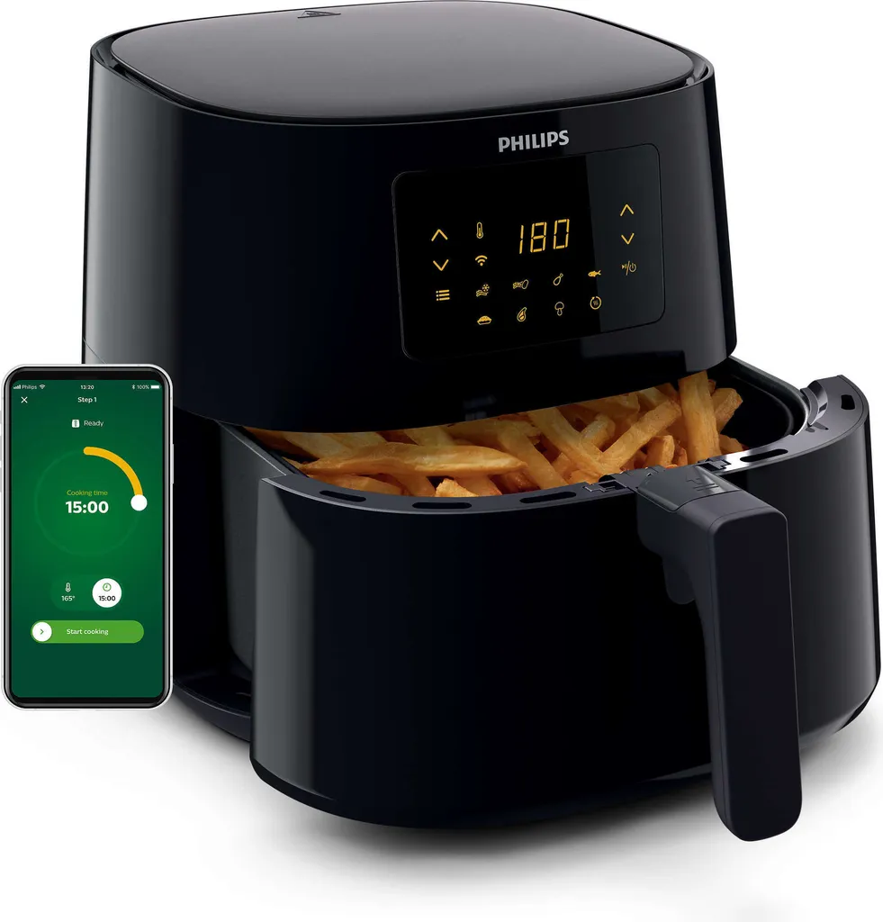 Friteuse Philips HD9280 XL, airfryer connecté à air chaud de 2 kW - 2