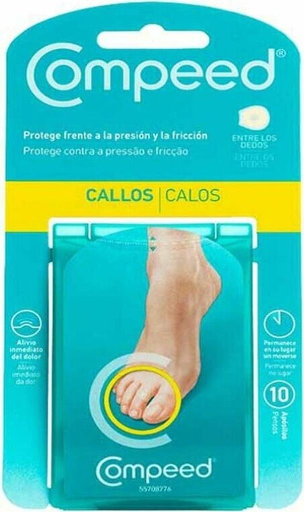 Compeed Callos entre los dedos del pie, 2,2 x 2,2 cm, Oval, Produktbild 