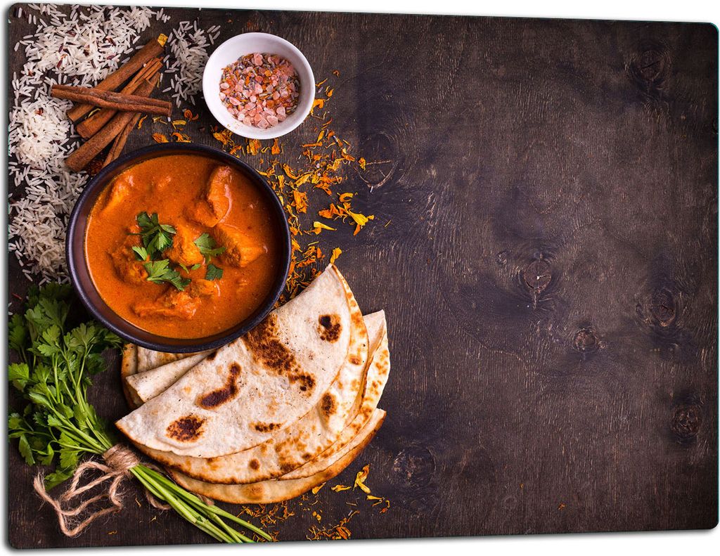 Glasschneidebrett Herdabdeckplatte Ceranfeld Universal 52x40 cm Essen