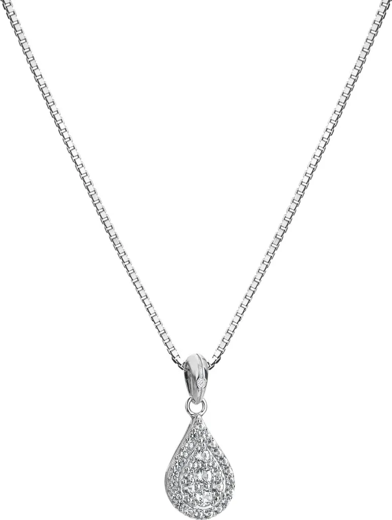 Pendentif en Argent 925 et Topaze Blanche Glimmer DP913 Hot Diamonds