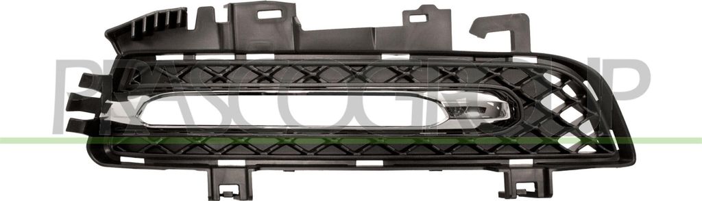 PRASCO Lüftungsgitter Grill Stoßfänger passend für MERCEDES-BENZ E-Klasse Coupe (C207) Schwarz