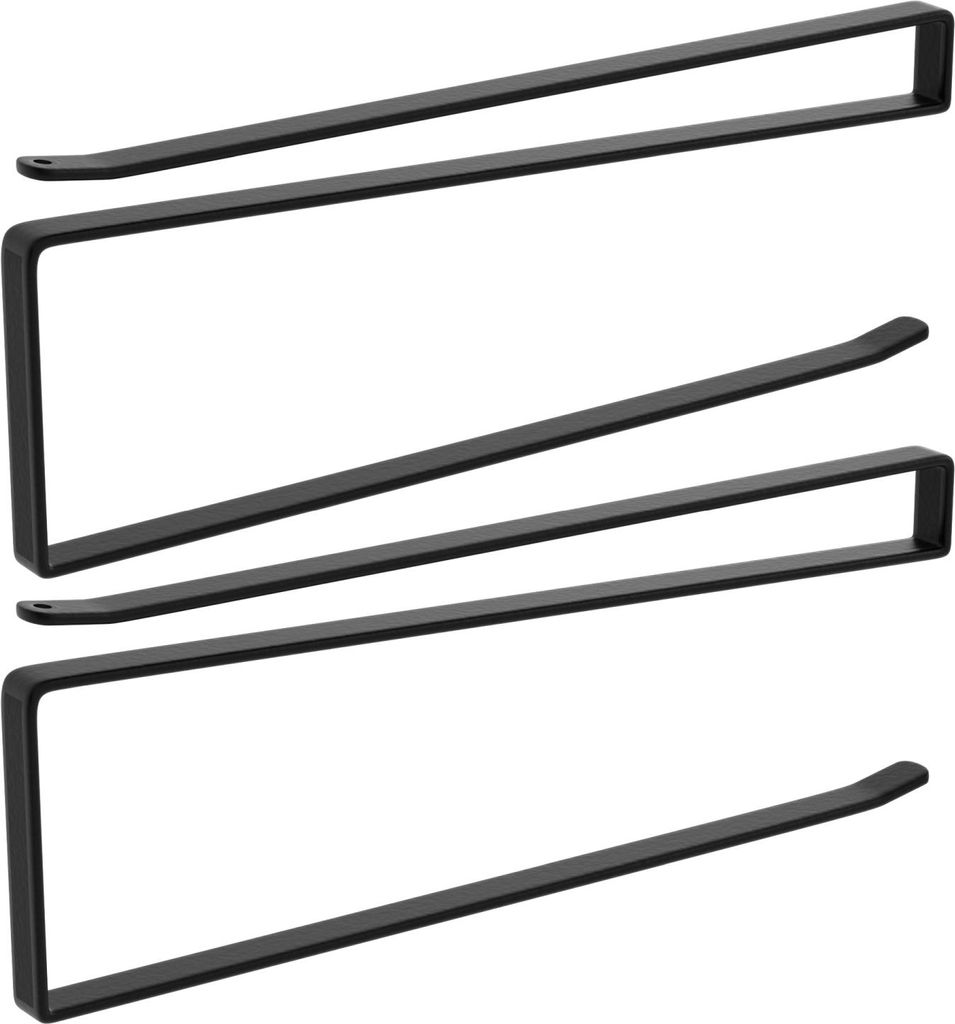 Intirilife 2x Papierrollenhalterung in Schwarz - Z-Form, Produktbild 