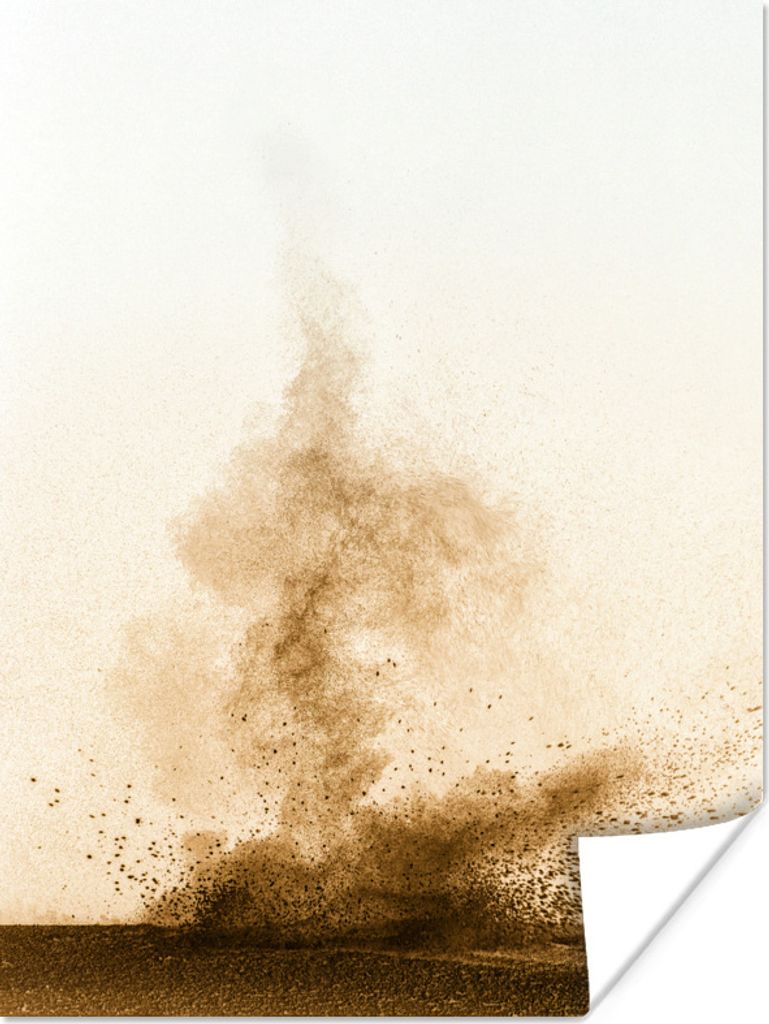 MuchoWow Poster Eine vertikale Staubwolke 60x80 cm - Schlafzimmer Dekoration