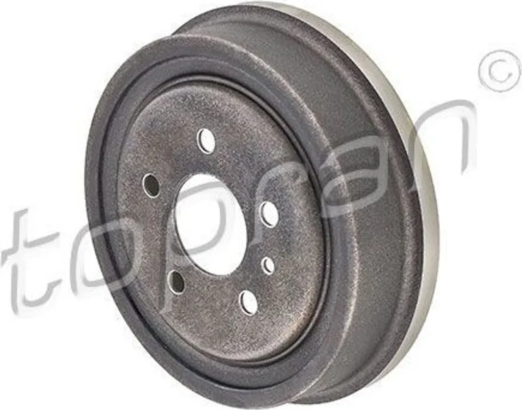 Tambour de frein 5 trous pour Zafira A et Vectra B - TOPRAN 206 050 Fonte