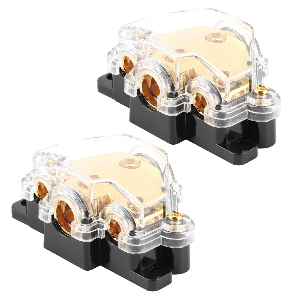 Blocco di distribuzione dell'alimentazione, splitter del cavo di terra, distribuzione dell'alimentazione dell'amplificatore, distribuzione dell'alimentazione audio, blocco di distribuzione a 3 vie, protezione audio dell'automobile