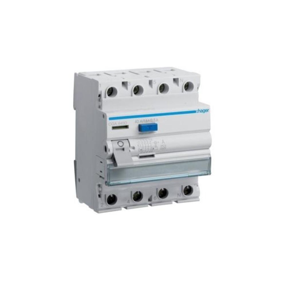 Hager Fi-Schalter 4polig 6kA 40A CGA440D 500mA Typ A