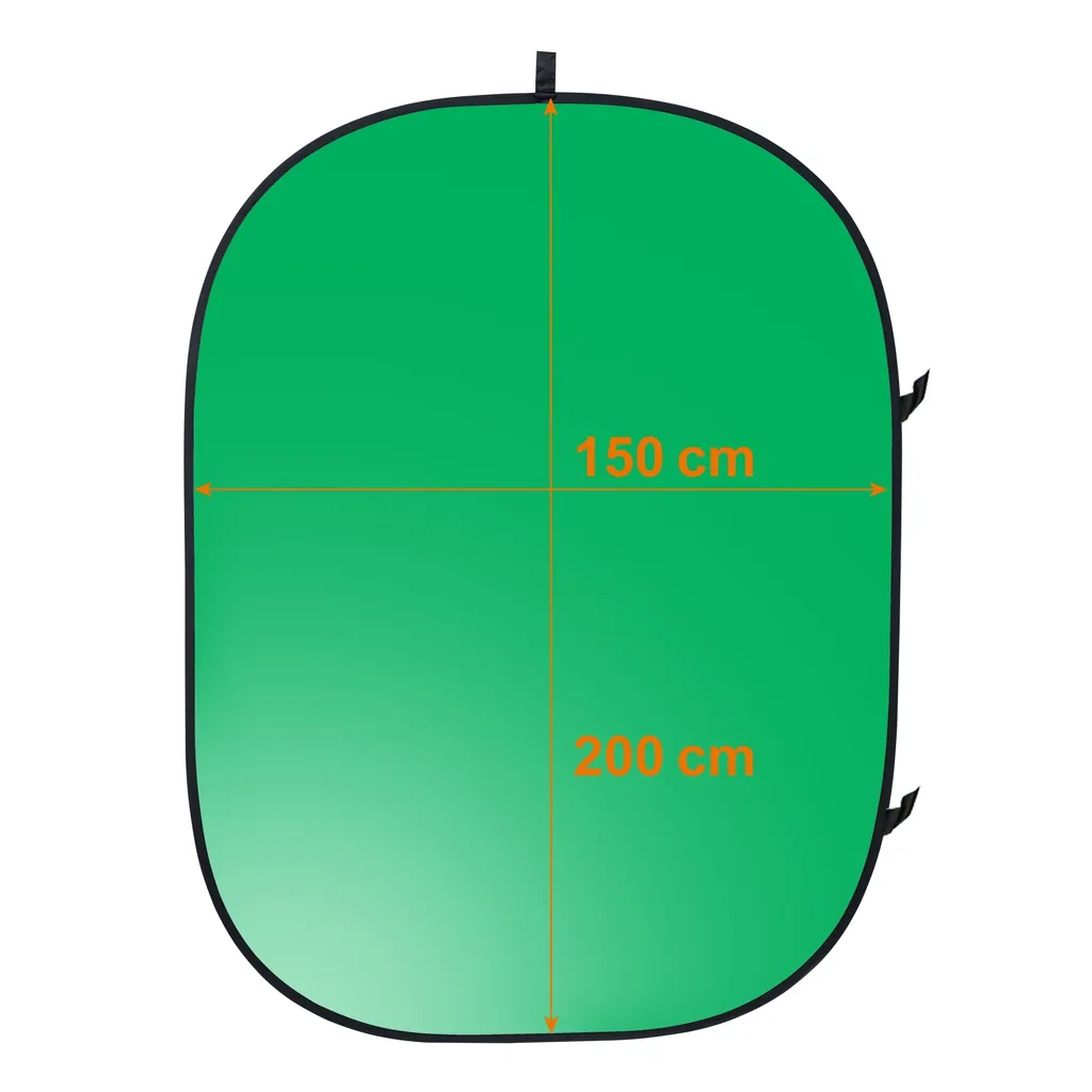 Fond de Studio Photo Vert 150x200cm - Écran Vert Pliable Chromakey - 2