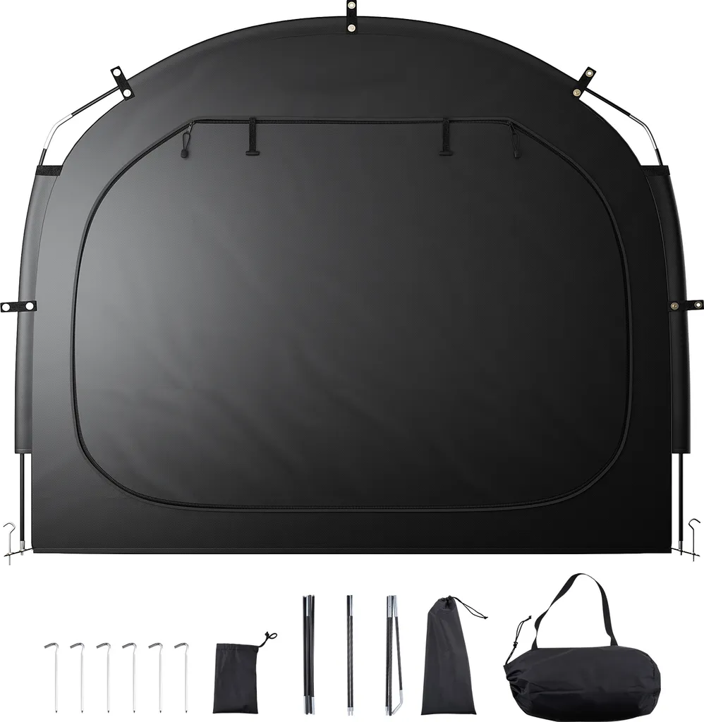 SucceBuy Tente pour 5 Vélos Garage Mobile 224x247x198cm Abri de Jardin