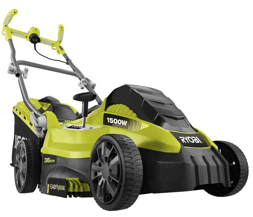 Tondeuse Ryobi RLM15E36H 1500W : réglage coupe 36 cm et confort