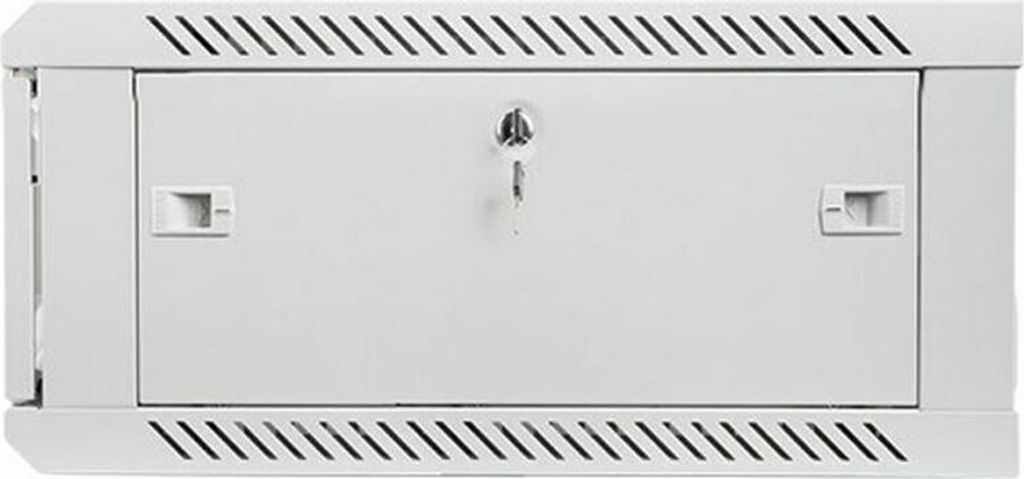 Lanberg WF01-6604-10S, Wandmontiertes Regal, 4U, 60 kg, Sperrschloss, Grau